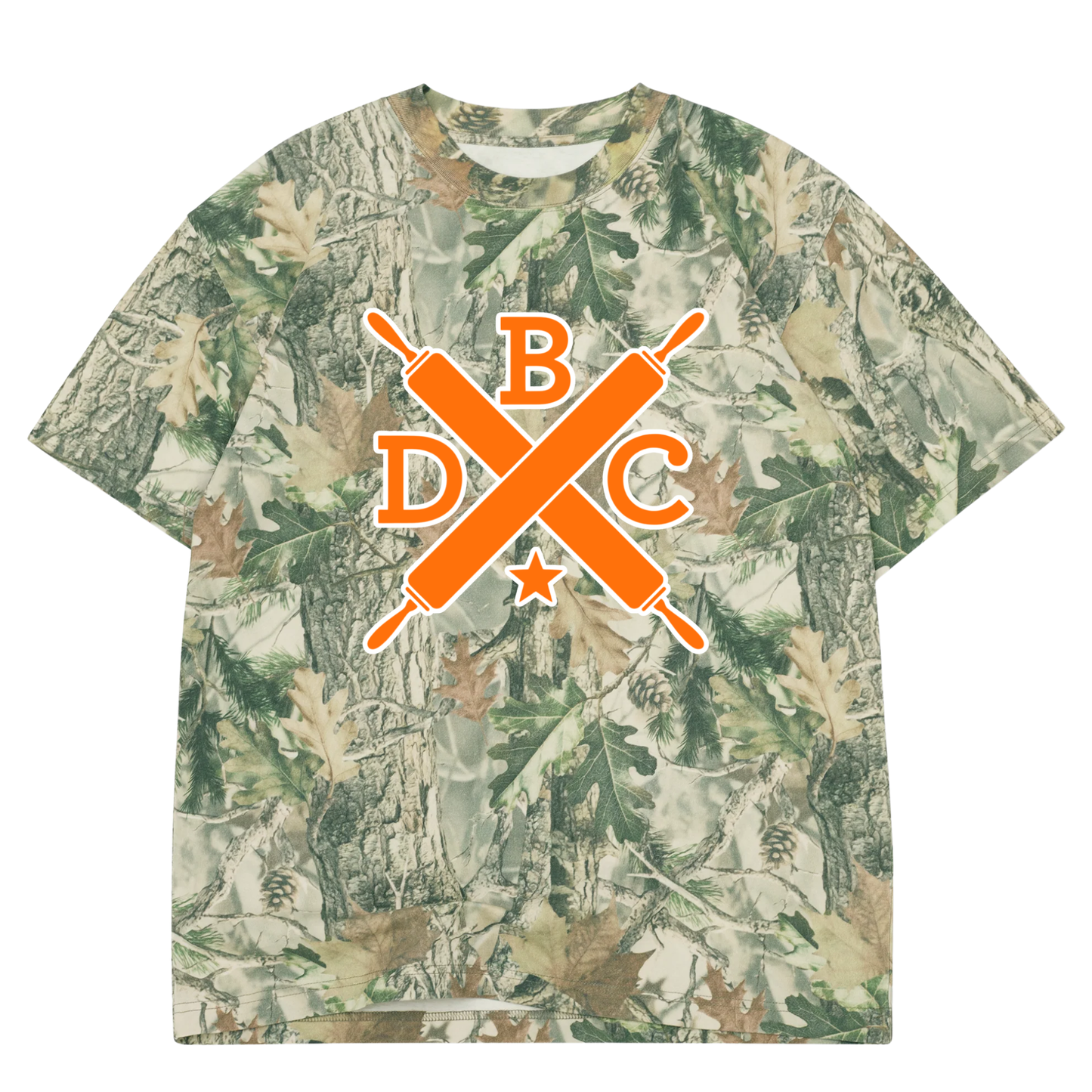 DBC Crossed Pins Camo Tee - Black Pins