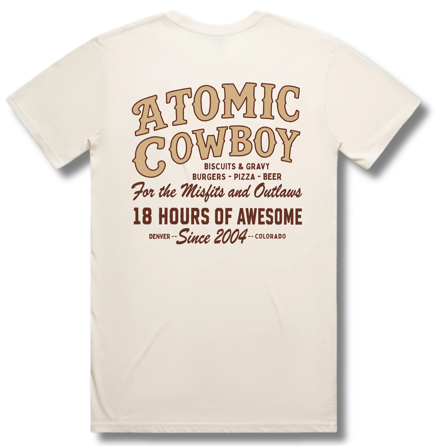 Atomic Cowboy Western Tee - Light Blue