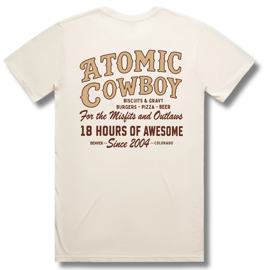 Atomic Cowboy Western Tee - Natural